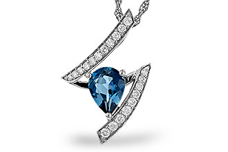 A283-92127: NECK 1.04 LONDON BLUE TOPAZ 1.23 TGW (8x6MM)