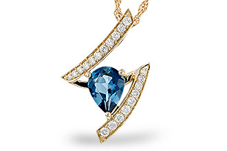 A283-92127: NECK 1.04 LONDON BLUE TOPAZ 1.23 TGW (8x6MM)