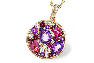 A283-97636: NECK 1.83 TW SEMI-PRECIOUS (P.TOUR, AMY) 2.00 TGW