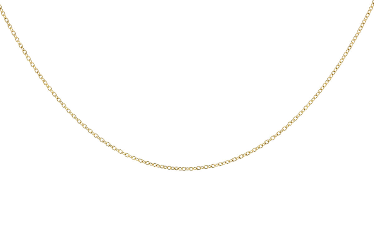 D283-06672: CABLE CHAIN (18IN, 1.3MM, 14KT, LOBSTER CLASP)