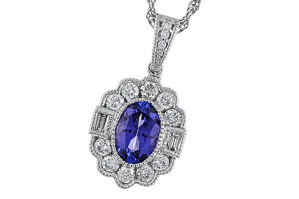 D283-92154: NECKLACE .80 TANZANITE 1.15 TGW (7x5MM OV)