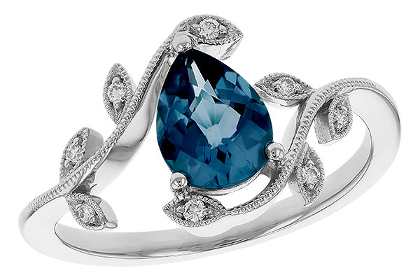 D283-94881: LDS RG 1.20 LONDON BLUE TOPAZ 1.26 TGW (8x6MM LBT)