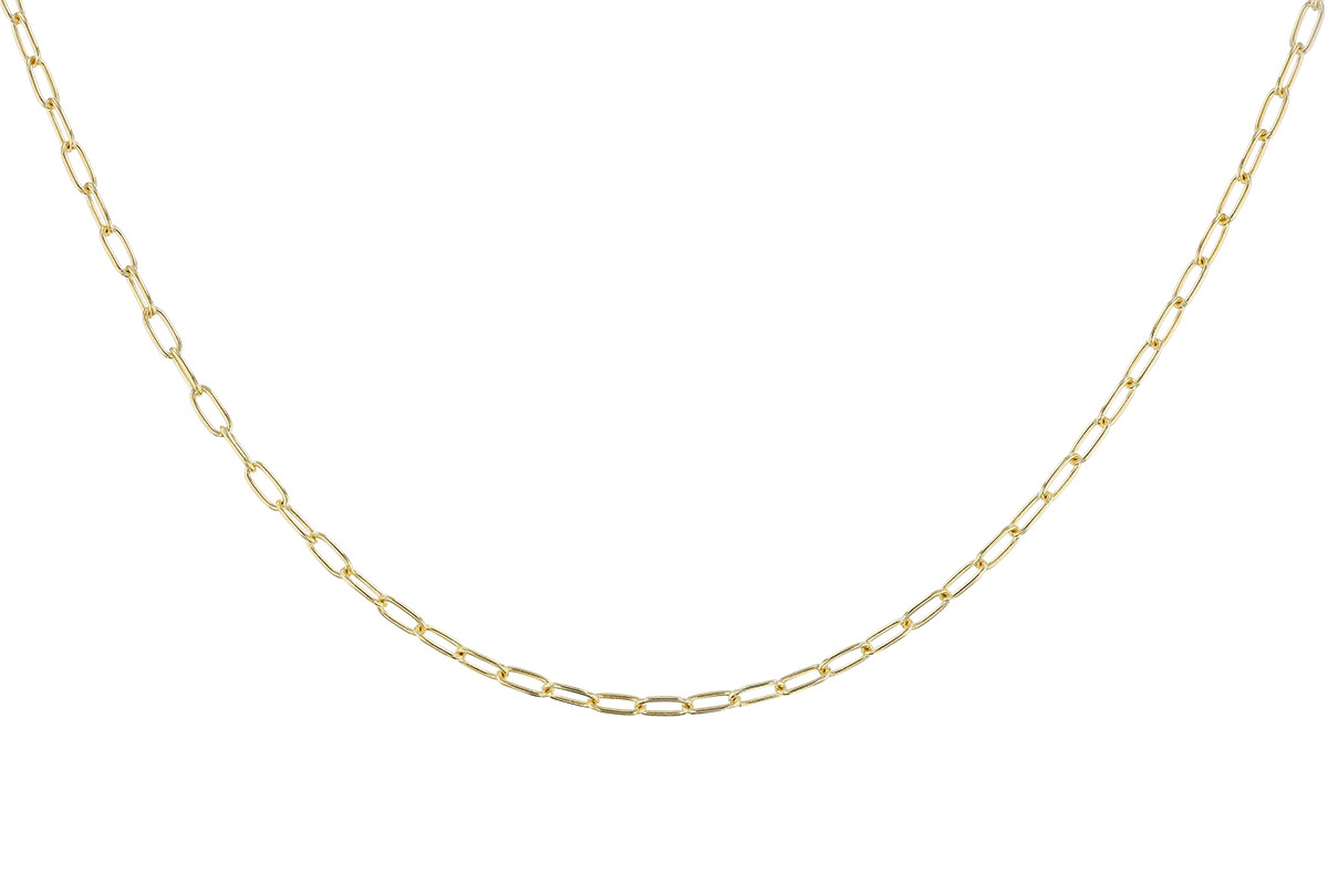 E283-91190: PAPERCLIP SM (16IN, 2.40MM, 14KT, LOBSTER CLASP)