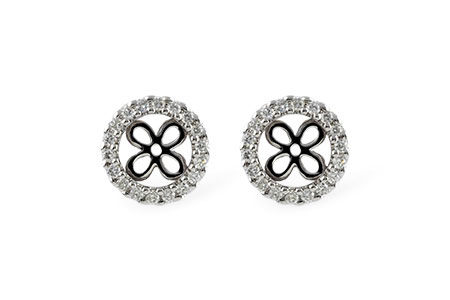 F196-67572: EARRING JACKETS .30 TW (FOR 1.50-2.00 CT TW STUDS)