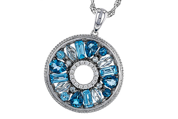 F283-94854: NECKLACE 1.67 BLUE TOPAZ 1.72 TGW