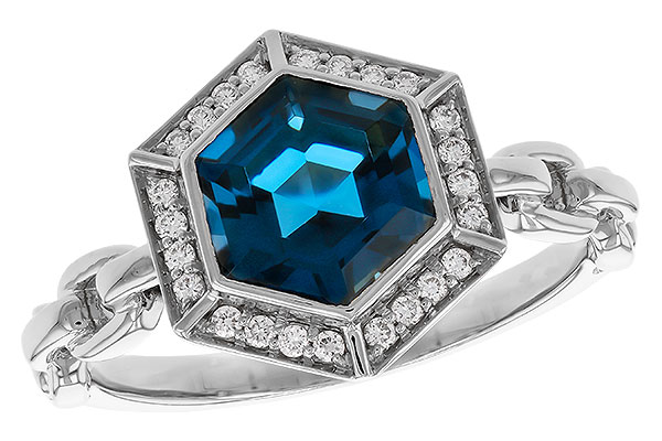 F283-96681: LDS RG 2.03 LONDON BLUE TOPAZ 2.14 TGW (7.5MM LBT)
