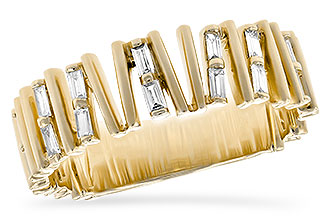 K199-41199: LDS DIA WED RG .24 TW BAGUETTES