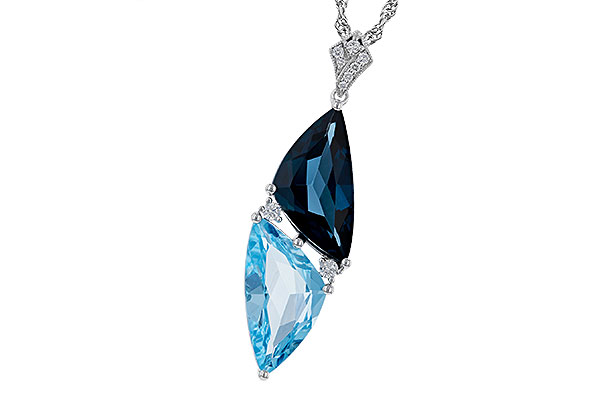 M283-93053: NECK 6.87 BLUE TOPAZ 6.97 TGW